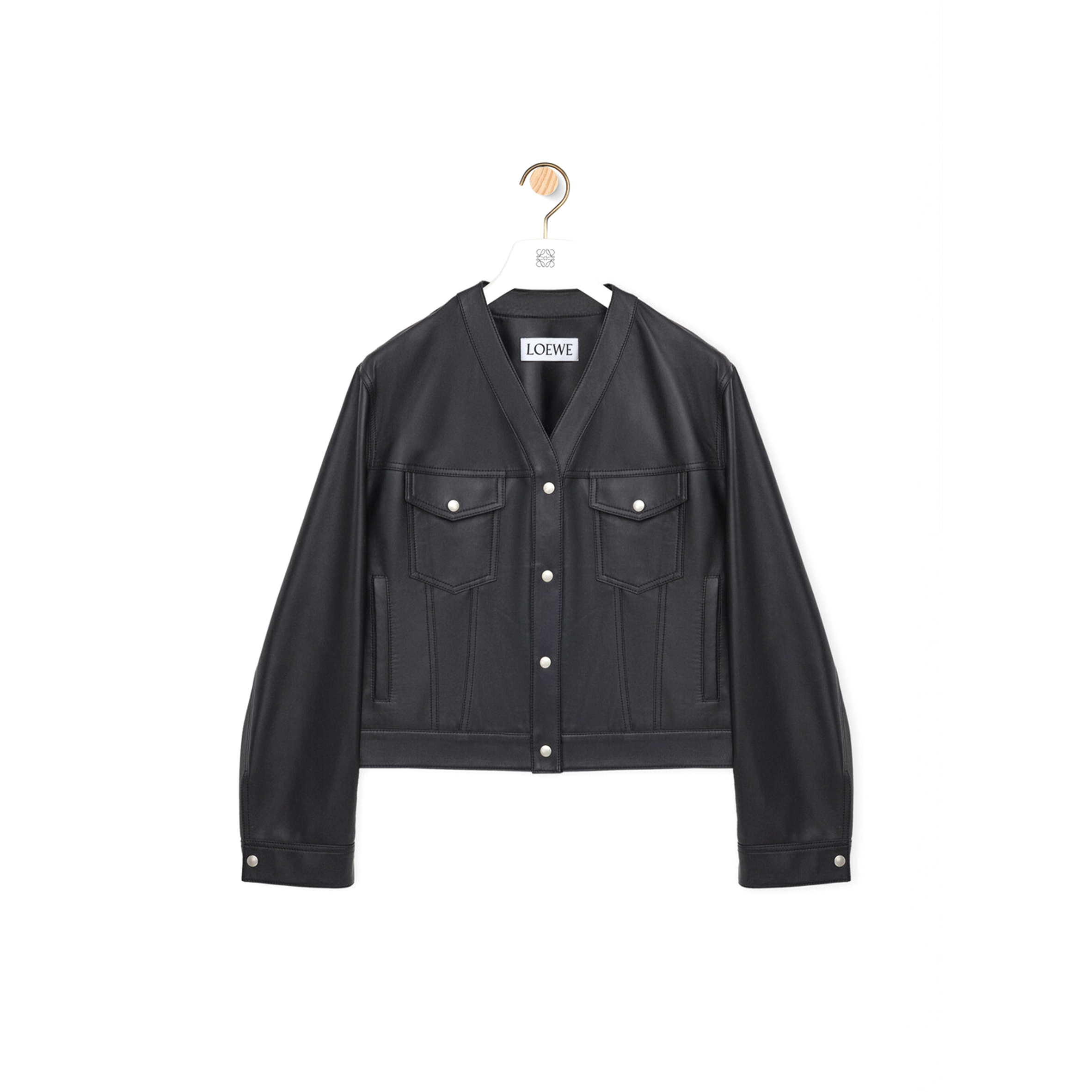 LOEWE CARDIGAN IN NAPPA LAMBSKIN S359Y34LA6